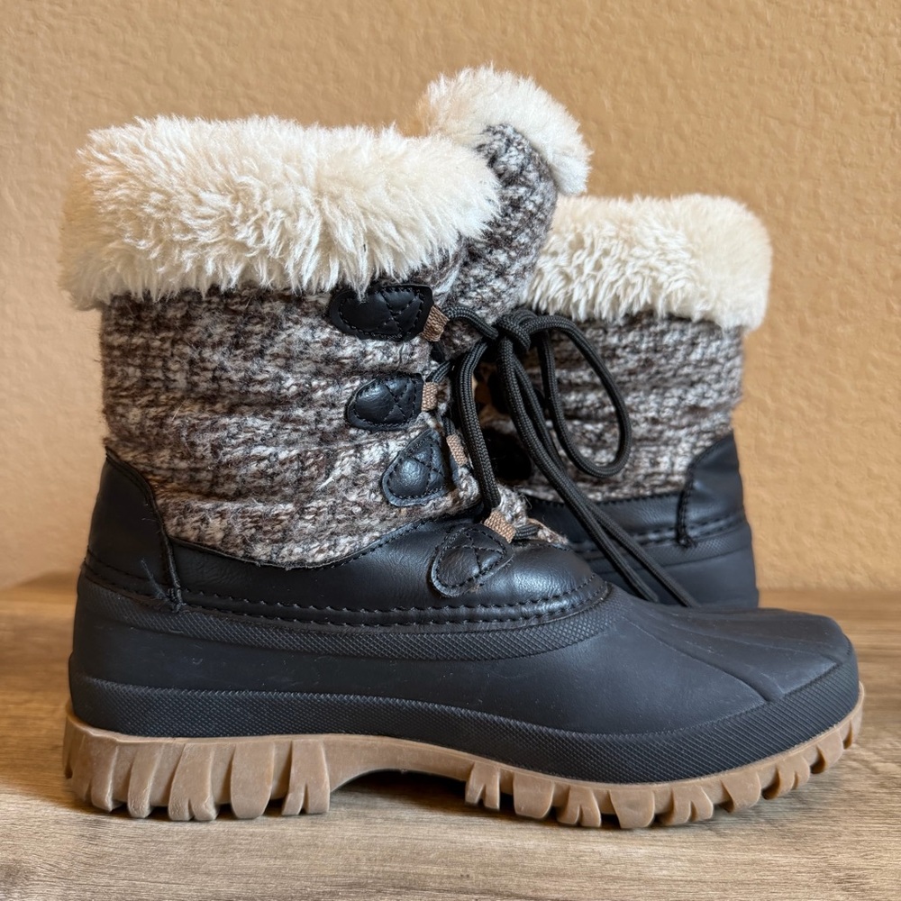 Storm by Cougar Cabin Waterproof Winter Boots Women’s Size 7 Faux Fur - Picture 7 of 11